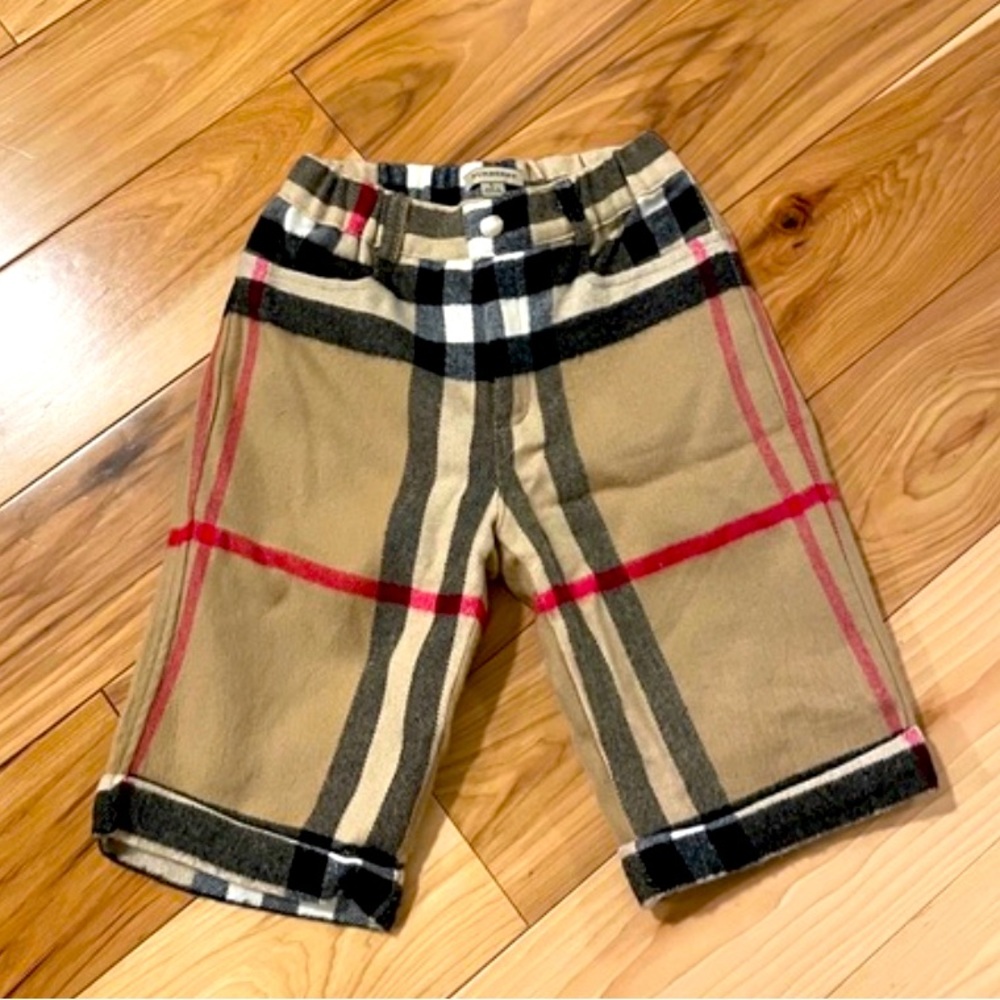 BURBERRY WOOL SHORTS BOYS NOVA CHECK